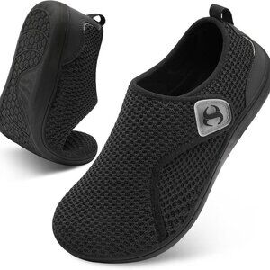 Womens Wide Width Breathable Diabetic Walking Shoes Zero Drop Ergonomic Support